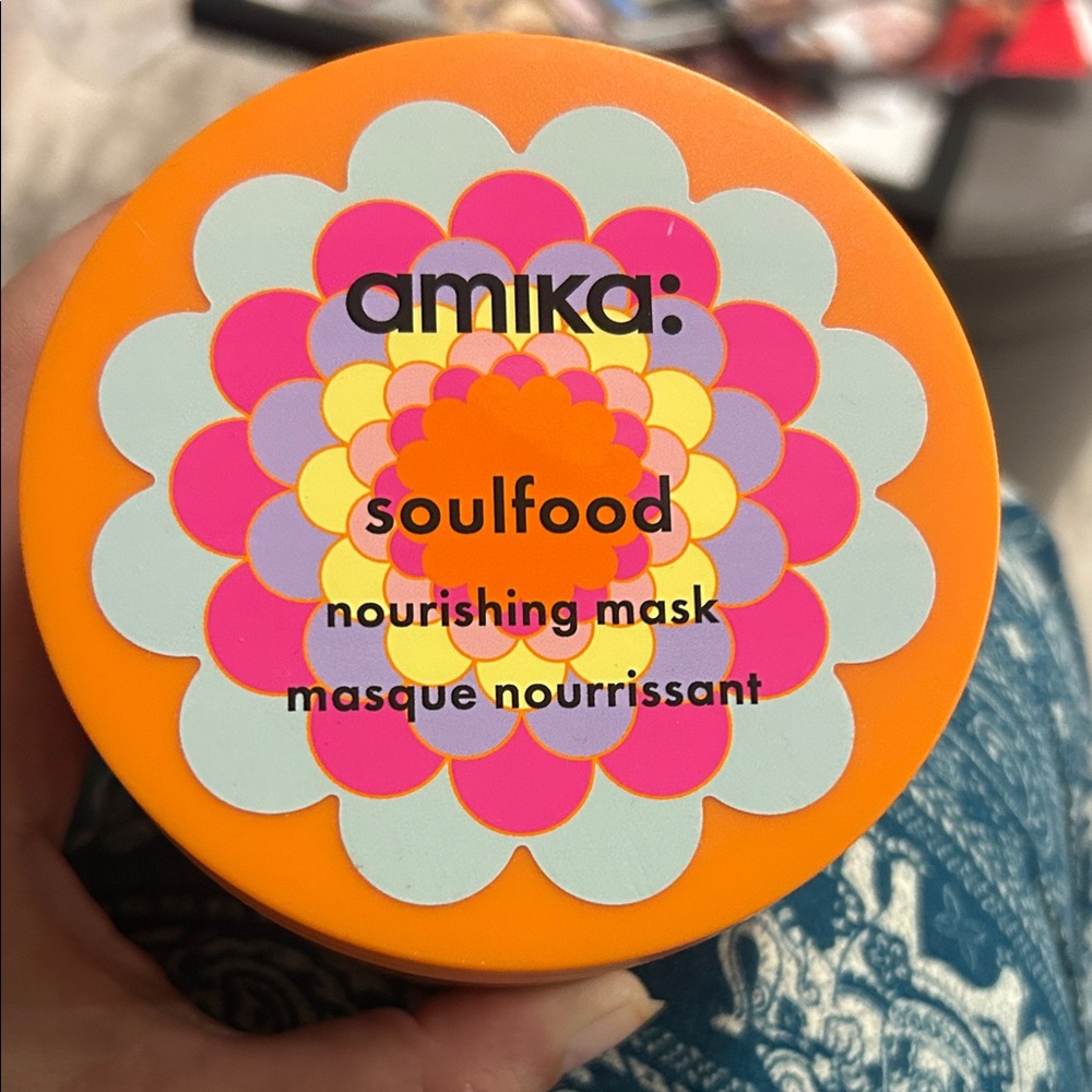 Amika Soulfood Nourishing Mask - Vibrant Orange and Pink
